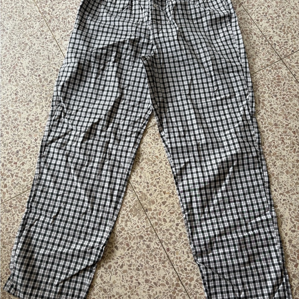 Amazon Essentials Black and White Checkered pajama lounge pants